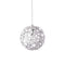 Dainolite 1 Light Pendant Wh/Sv TAL-141P-691