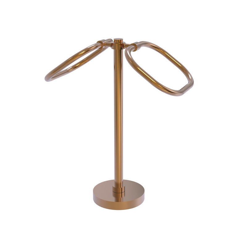 Allied Brass Two Ring Oval Guest Towel Holder TB-20-BBR