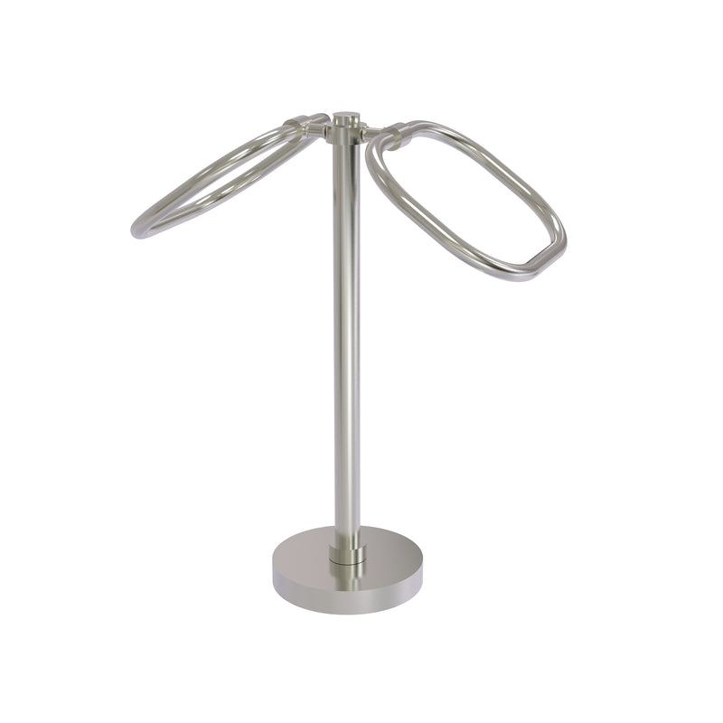 Allied Brass Two Ring Oval Guest Towel Holder TB-20-SN