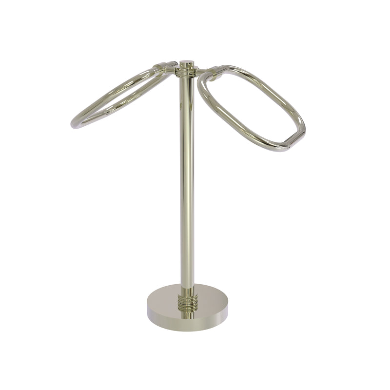 Allied Brass Two Ring Oval Guest Towel Holder TB-20D-PNI