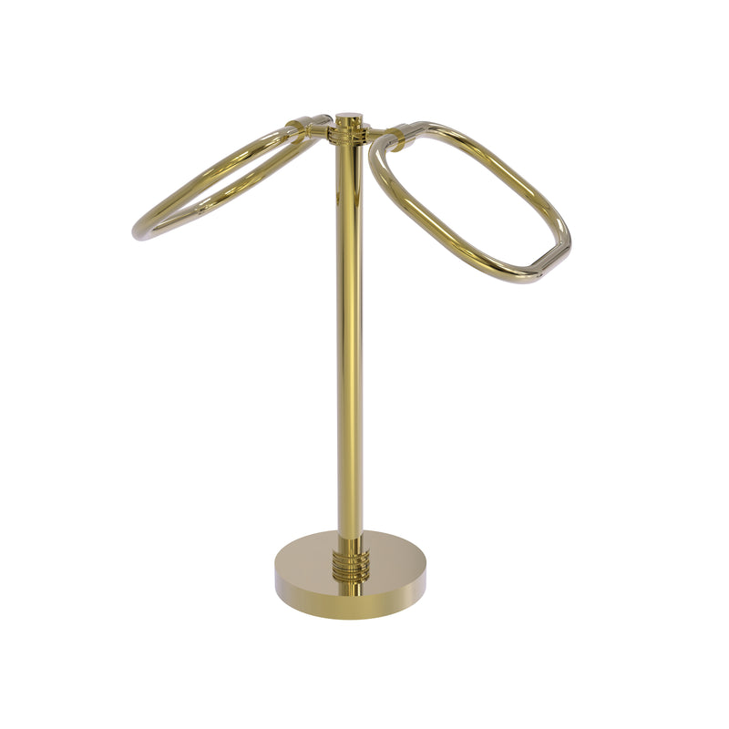 Allied Brass Two Ring Oval Guest Towel Holder TB-20D-UNL