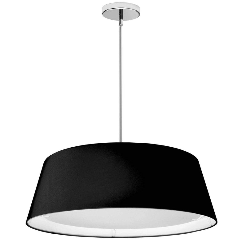 Dainolite 22W Led Tappered Drum Shd Black TDLED-24LP-BK