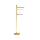 Allied Brass Floor Standing 49 Inch 4 Pivoting Swing Arm Towel Holder TR-84-PB