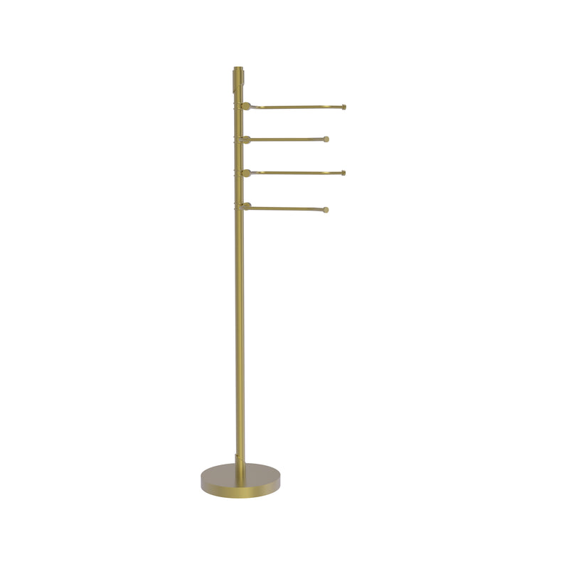 Allied Brass Floor Standing 49 Inch 4 Pivoting Swing Arm Towel Holder TR-84-PEW