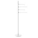 Allied Brass Floor Standing 49 Inch 4 Pivoting Swing Arm Towel Holder TR-84-WHM