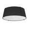 Dainolite 4 Light Trapezoid Flushmount Black Shade with White Fabric Diffuser TRA-224FH-BK