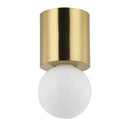 Dainolite 1 Light Aged Brass Flush Mount TRN-51FH-AGB