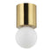 Dainolite 1 Light Aged Brass Flush Mount TRN-51FH-AGB