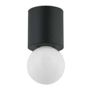 Dainolite 1 Light Matte Black Flush Mount TRN-51FH-MB