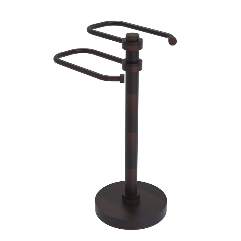 Allied Brass Free Standing Two Arm Guest Towel Holder TS-15-VB