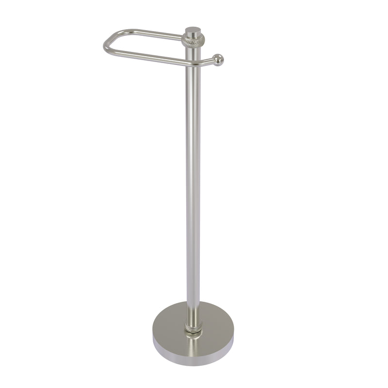 Allied Brass European Style Toilet Tissue Stand TS-25ET-SN