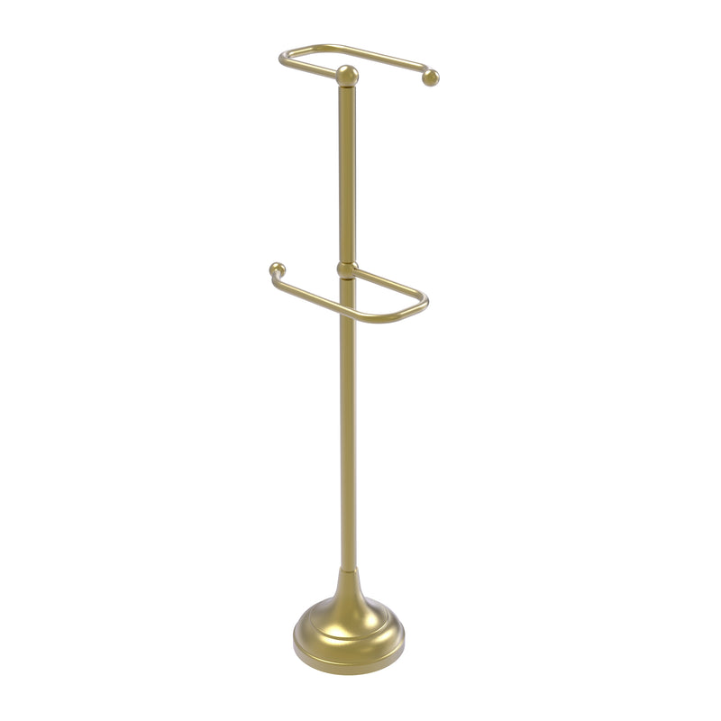 Allied Brass Free Standing Two Roll Toilet Tissue Stand TS-29-SBR