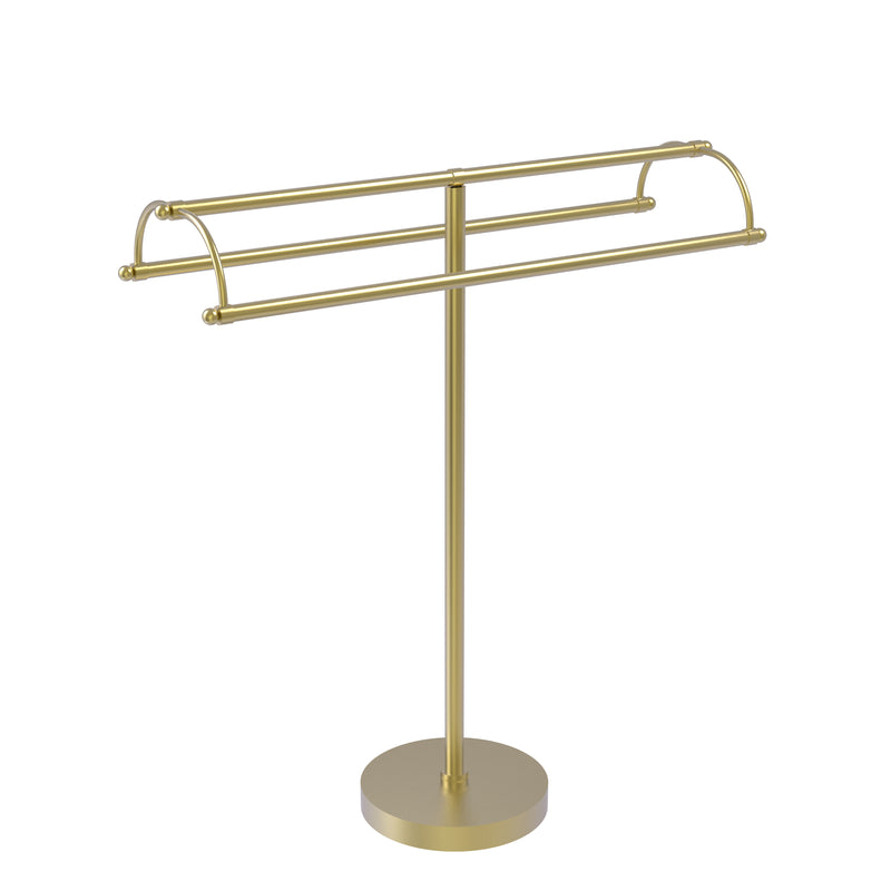 Allied Brass Free Standing Double Arm Towel Holder TS-31-SBR