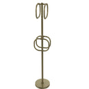 Allied Brass Towel Stand with 4 Integrated Towel Rings TS-40-ABR