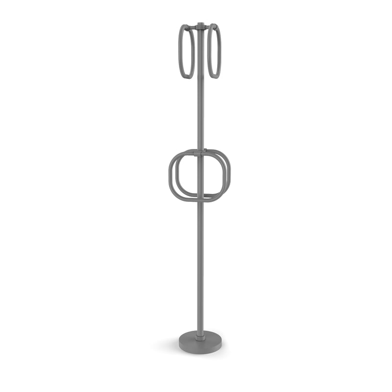 Allied Brass Towel Stand with 4 Integrated Towel Rings TS-40G-GYM