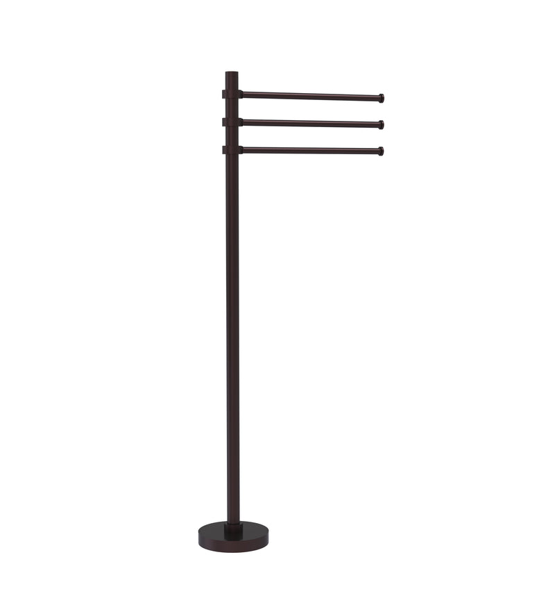 Allied Brass Towel Stand with 3 Pivoting 12 Inch Arms TS-45-ABZ