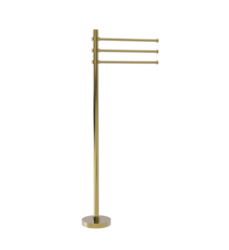 Allied Brass Towel Stand with 3 Pivoting 12 Inch Arms TS-45-UNL