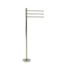 Allied Brass Towel Stand with 3 Pivoting 12 Inch Arms TS-45D-PNI