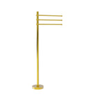 Allied Brass Towel Stand with 3 Pivoting 12 Inch Arms TS-45T-PB