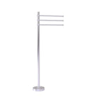 Allied Brass Towel Stand with 3 Pivoting 12 Inch Arms TS-45T-SCH