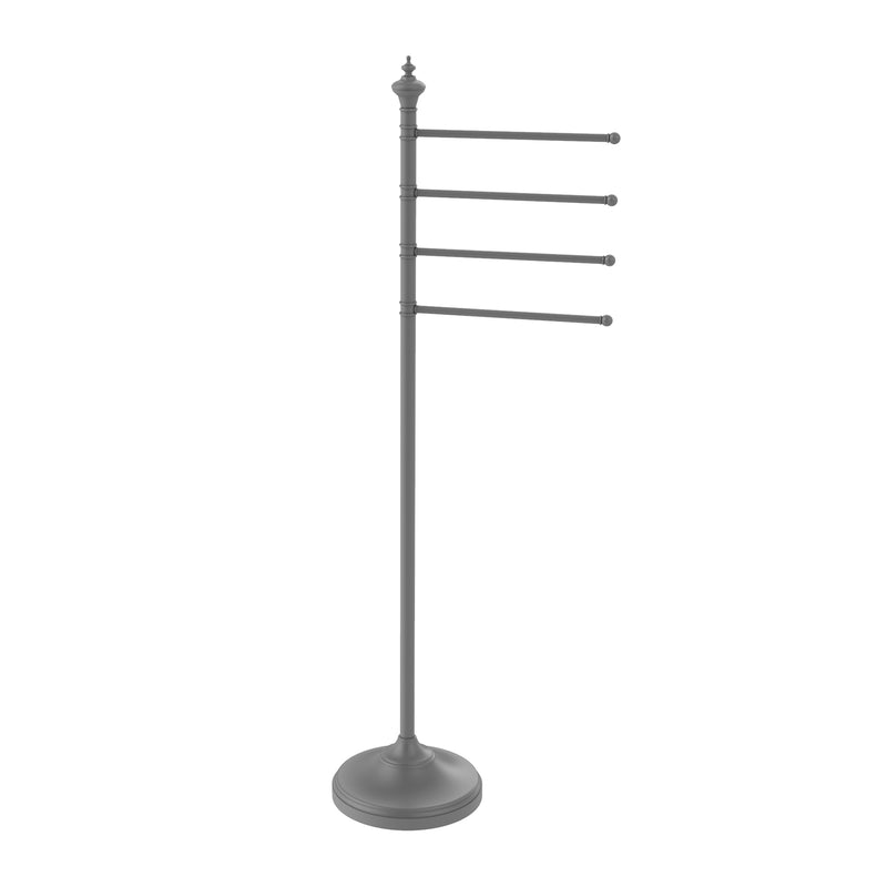 Allied Brass Floor Standing 4 Pivoting Swing Arm Towel Holder TS-4L-GYM