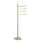 Allied Brass Floor Standing 4 Pivoting Swing Arm Towel Holder TS-4L-SBR