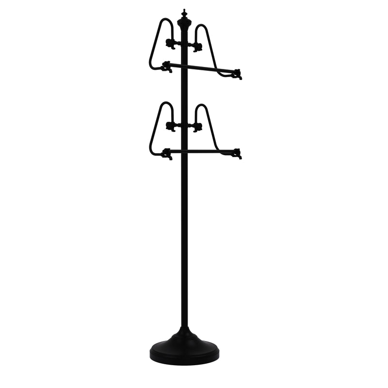 Allied Brass Foor Standing 49 Inch Towel Stand TS-6-BKM