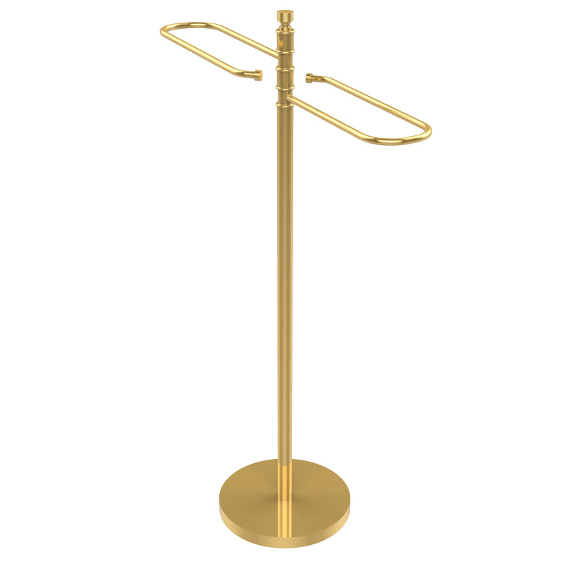 Allied Brass Contemporary Free Standing Floor Bath Towel Valet TS-8-PB