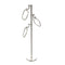 Allied Brass Towel Stand with 9 Inch Oval Towel Rings TS-83-PNI