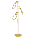 Allied Brass Towel Stand with 9 Inch Oval Towel Rings TS-83D-PB