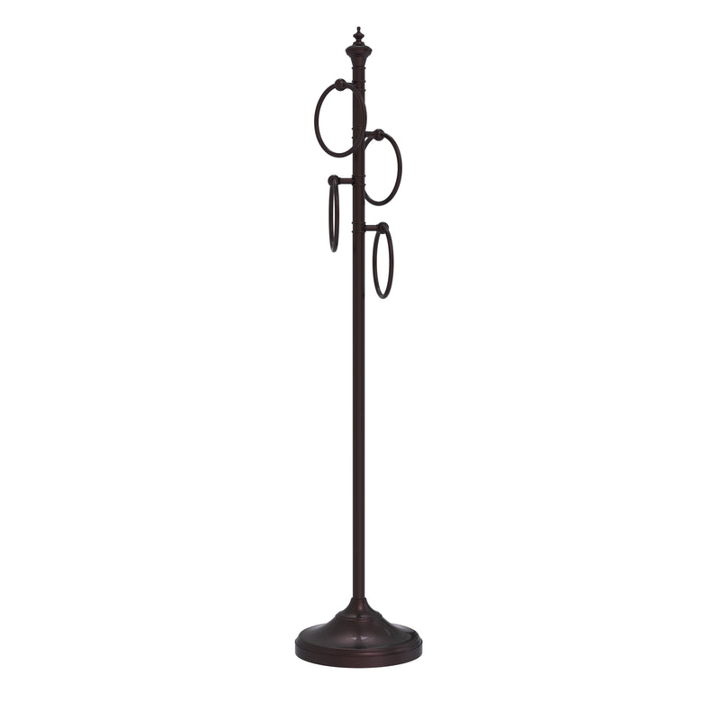 Allied Brass Floor Standing 4 Towel Ring Stand TS-D1-ABZ