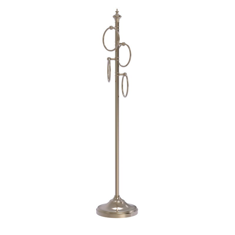 Allied Brass Floor Standing 4 Towel Ring Stand TS-D1-PEW