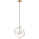 Dainolite 1 Light Halogen Pendant Gold  TSN-1P-GLD