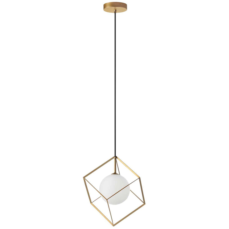 Dainolite 1 Light Halogen Pendant Gold  TSN-1P-GLD