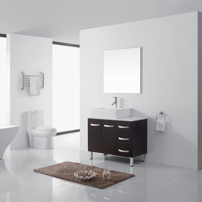 Modern Fittings Tilda 36" Single Bath Vanity and Square Sink with Faucet