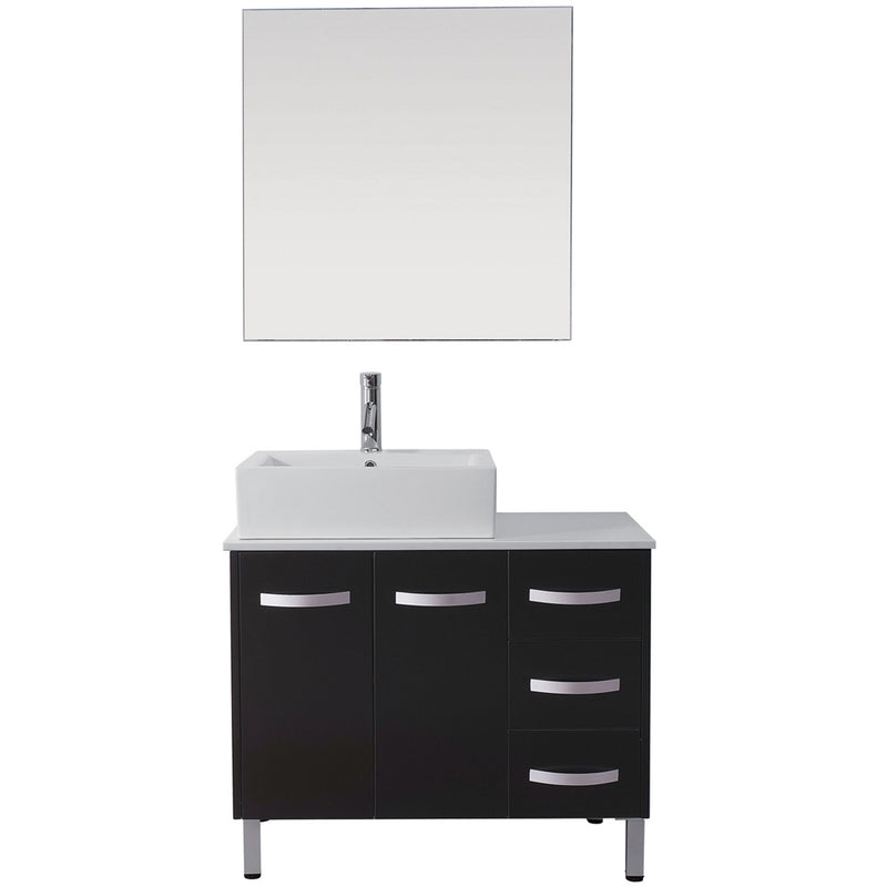 Modern Fittings Tilda 36" Single Bath Vanity and Square Sink with Faucet