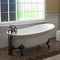 Cambridge Plumbing Cast Iron Slipper Clawfoot Tub 67"x30" Complete BRZ Package