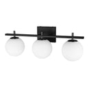 Dainolite 3 Light Halogen Vanity Matte Black VAD-233W-MB