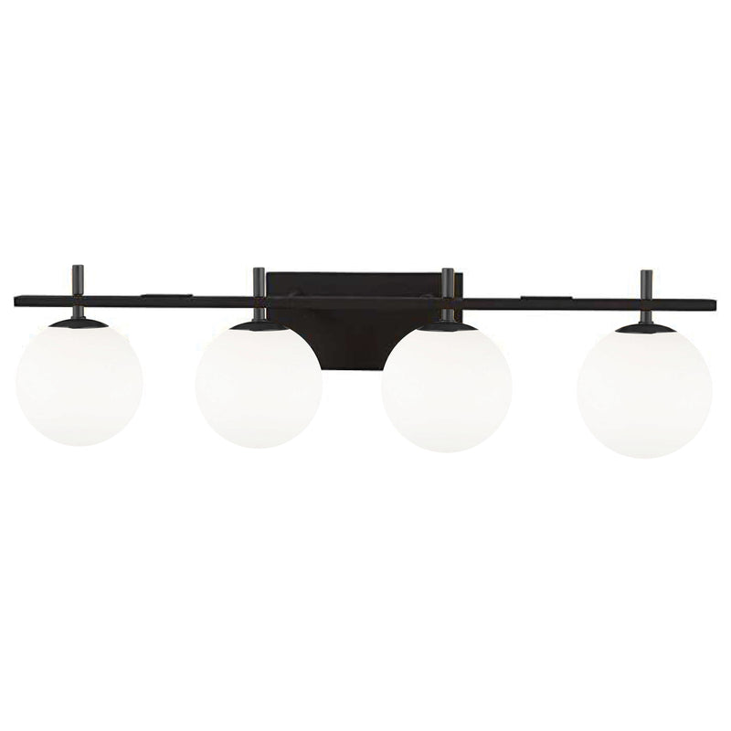 Dainolite 4 Light Halogen Vanity Matte Black VAD-324W-MB