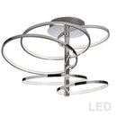 Dainolite 59W Led Semi Flush Polished Chrome Finish VAL-285SF-PC