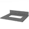 Jeffrey Alexander 24" Gray Addington with Boulder Cultured Marble Vanity Top Rectangle Bowl