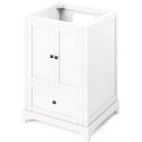 Jeffrey Alexander 24" White Addington with Calacatta Vienna Quartz Vanity Top Rectangle Bowl