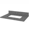 Jeffrey Alexander 30" Gray Addington with Boulder Cultured Marble Vanity Top Rectangle Bowl