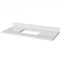 Jeffrey Alexander 48" White Addington with White Carrara Marble Vanity Top Rectangle Bowl