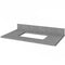 Jeffrey Alexander 36" Black Adler with Steel Gray Cultured Marble Vanity Top Rectangle Bowl