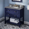 Jeffrey Alexander 36" Hale Blue Adler with Boulder Cultured Marble Vanity Top Rectangle Bowl