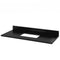 Jeffrey Alexander 48" Black Adler with Black Granite Vanity Top Rectangle Bowl