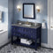 Jeffrey Alexander 48" Hale Blue Adler with Steel Gray Cultured Marble Vanity Top Rectangle Bowl