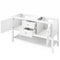 Jeffrey Alexander 60" White Adler Double Bowl with Boulder Cultured Marble Vanity Top