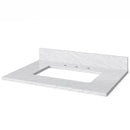 Jeffrey Alexander 30" White Astoria with White Carrara Marble Vanity Top Rectangle Bowl